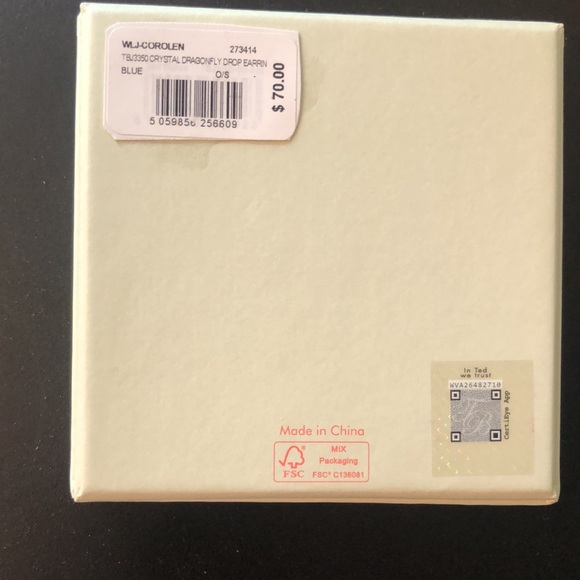 Ted Baker London Corolen Gold Tone Crystal Dragonfly Drop Earrings NIB - Picture 13 of 16